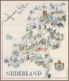 Lanarte Telpakket kit Kaart van Nederland