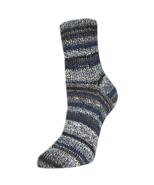 Rellana Flotte Socke 6f. Men's Socks - 8022 grijs mouliné