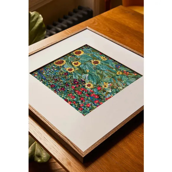 DMC Kruissteek kit Farm garden with sunflowers - Museum Collectie