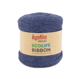 Katia Ecolife Ribbon 104 - Nacht blauw