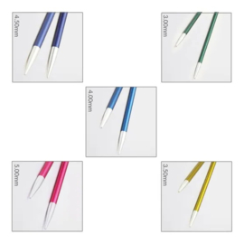 KnitPro Zing verwisselbare breipunten set 13cm 3-5mm Starter