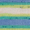 Katia Le Bambou 104 - Ecru-Pistache-Blauw-Turquoise groen