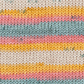 Katia Le Bambou 102 - Pastel turquoise-Geel-Kauwgom roze-Beige
