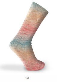 Katia Kaisla Socks 354 - Oranje-Rood-Groen blauw