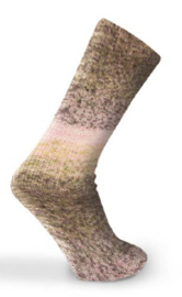 Taika Socks 153 - Bruin-Groen-Kauwgom roze