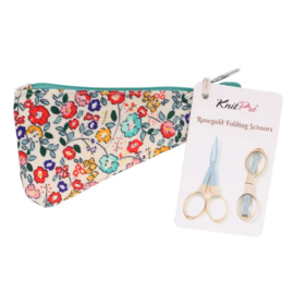 KnitPro Opvouwbare schaar 9,6cm rosé goud