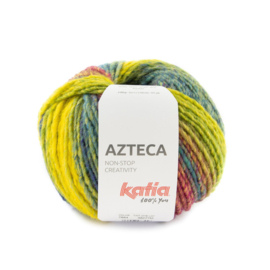 Katia Azteca 7884 Turquoise-Geel-Blauwachtig groen