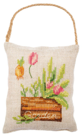 Vervaco Deco kussentje kit Tuin - set van 3