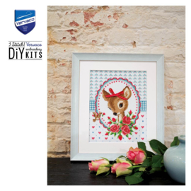 Vervaco Telpakket kit Bambi met rozen