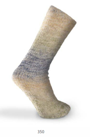 Katia Kaisla Socks 350 - Oceaan blauw-Oker-Kaki