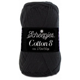 Scheepjes Cotton 8 - 515 Zwart