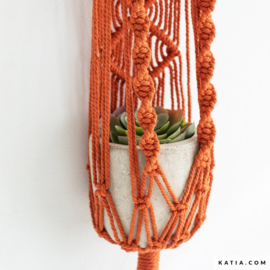 Gratis Macramé patroon Plantenhanger