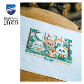 Vervaco Telpakket kit Panda and friends