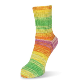 Flotte Socke 4 draads Baumwolle + Wolle Stretch Tutti Frutti - 1411