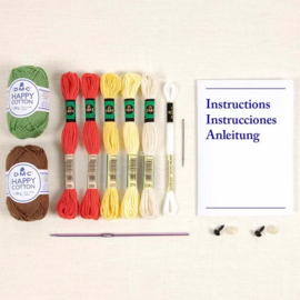 DMC Amigurumikit bloemen haken - Aardbeien