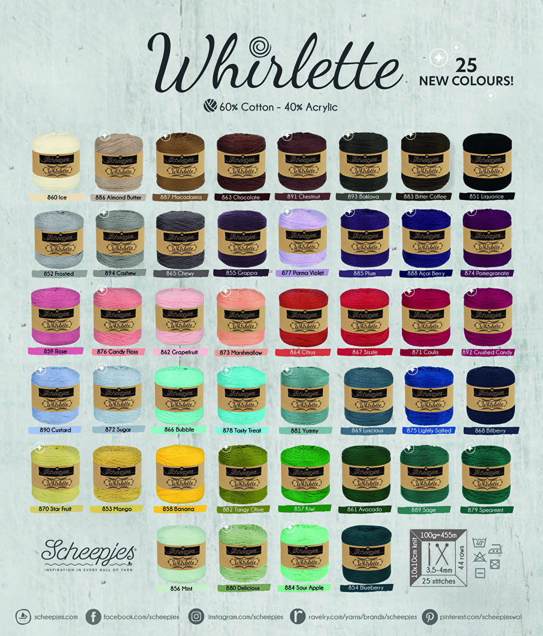 Whirlette all colours