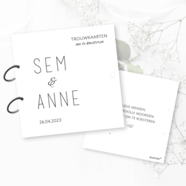 Bewaarbundel  voor trouwkaarten | minimalistic
