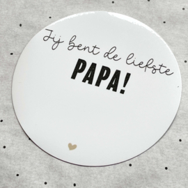 Magneet | de liefste papa | beschrijfbaar