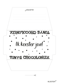 Tony Chocolonely wikkel | ik koester jou | free printable