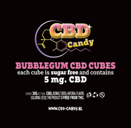 Bubblegum Cubes suikervrij