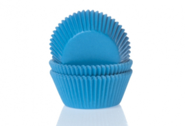 Cupcake cups Cyaan blauw