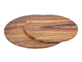 Cakeboard hout look. rond 30 cm