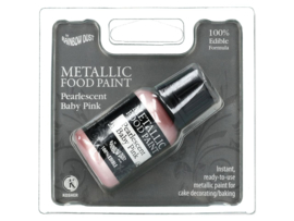 RD metallic  Food Paint Pearlescent Baby Pink. 25ml.