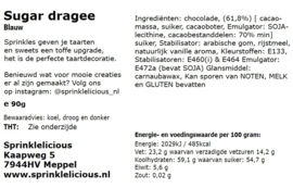 Drageé Blauw - 500 gr.