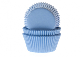 Cupcake cups Lichtblauw. 50 st.