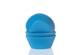 Cupcake cups Mini cyaan blauw