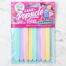 SweetStamp Popsicle Sticks 8pk - Pastel