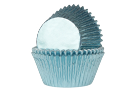 Cupcake cups Mini folie baby blauw
