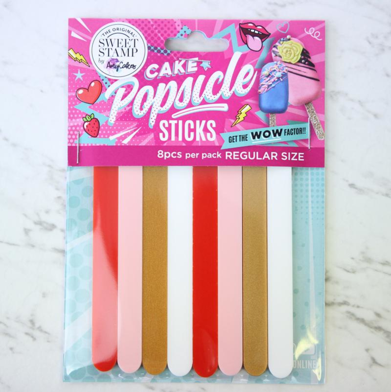 SweetStamp Popsicle Sticks 8pk - Love is Sweet
