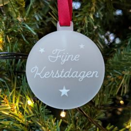 Kerstbal met eigen opdruk