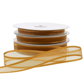 Organza met satijn lint 25 mm