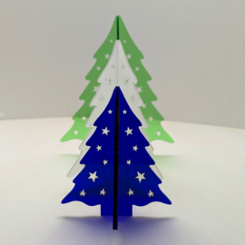 Kerstboompjes, set van 3 stuks