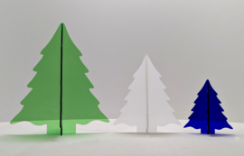Kerstboompjes zonder sterren, set van 3 stuks