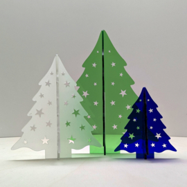 Kerstboompjes, set van 3 stuks