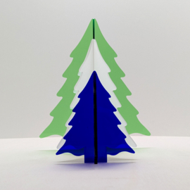 Kerstboompjes zonder sterren, set van 3 stuks