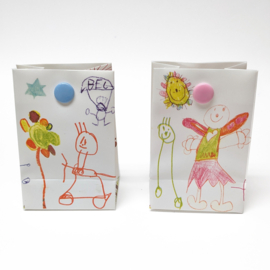 Kunststof cadeau tasje "Tekening"