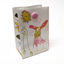 Kunststof cadeau tasje "Tekening"