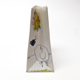 Kunststof cadeau tasje "Tekening"