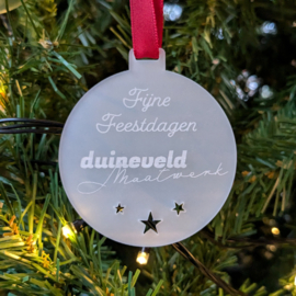 Kerstbal met eigen opdruk
