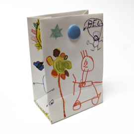 Kunststof cadeau tasje "Tekening"