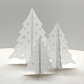 Kerstboompjes, set van 3 stuks