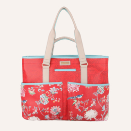 Multifunctionele shopper (grote variant) Ming rood