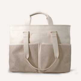 Multifunctionele shopper (grote variant) Ming creme uni