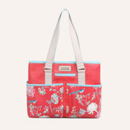 Multifunctionele shopper Ming rood