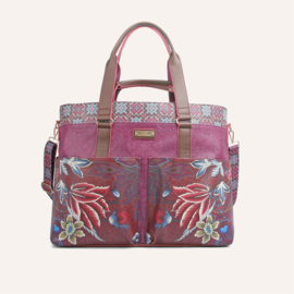 Multifunctionele shopper (grote variant) Ruby bordeaux/paars