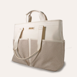 Multifunctionele shopper (grote variant) Ming creme uni